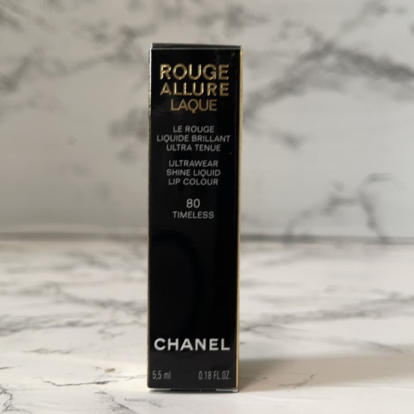 CHANEL ROUGE ALLURE LAQUE ULTRAWEAR SHINE LIQUID LIPSTICK  COLOR 80 TIMELESS - Picture 4 of 9